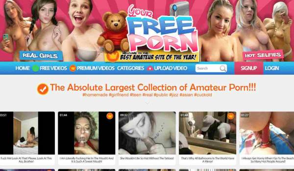 YourFreePorn and 25+ Best Amateur Porn Sites