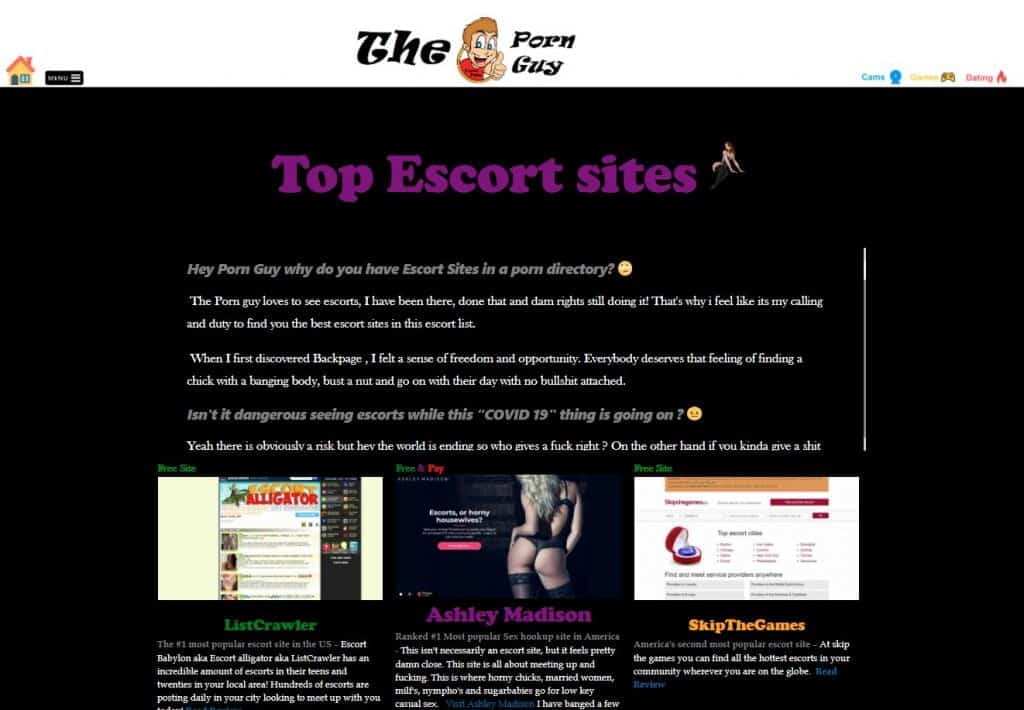 Top 10 Escort Sites